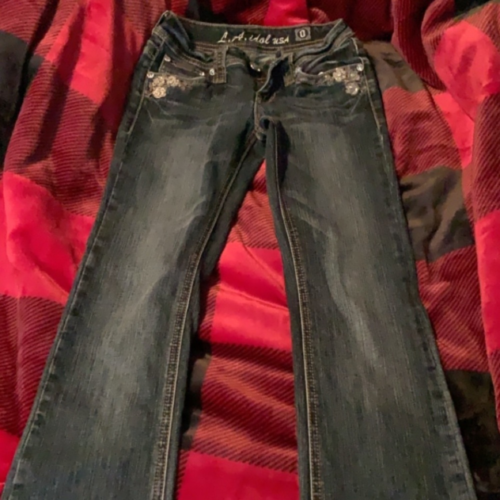Dark pair of LA idol jeans size 0